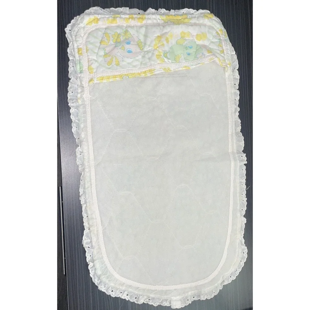 Vintage Baby Changing Table Cover or Seat Cover Baby Chicks & Flowers Pastels